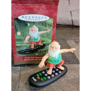 Hallmark northpole Network 2000 ornament Xmas Decor Santa